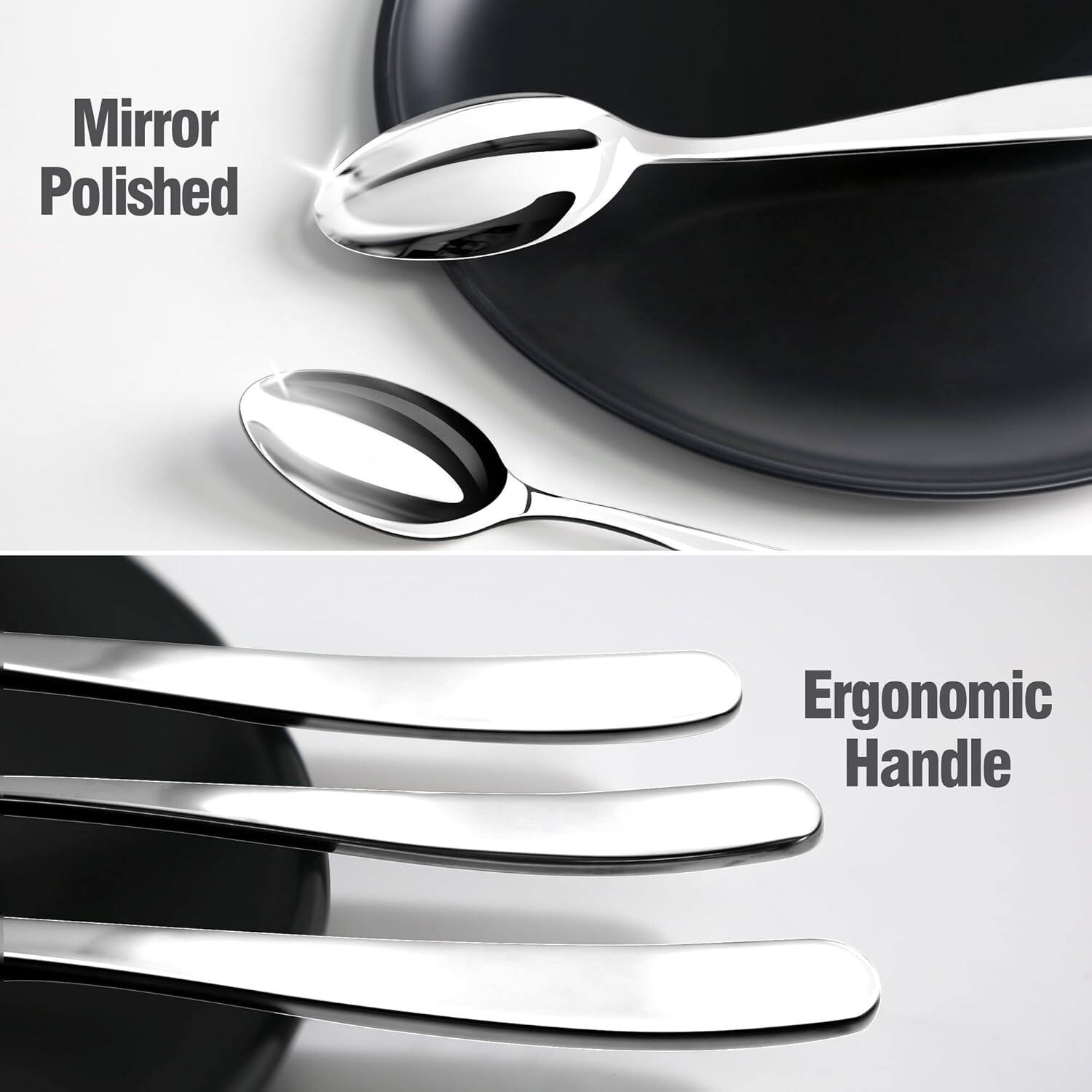 Mirror Polished  
Ergonomic Handle