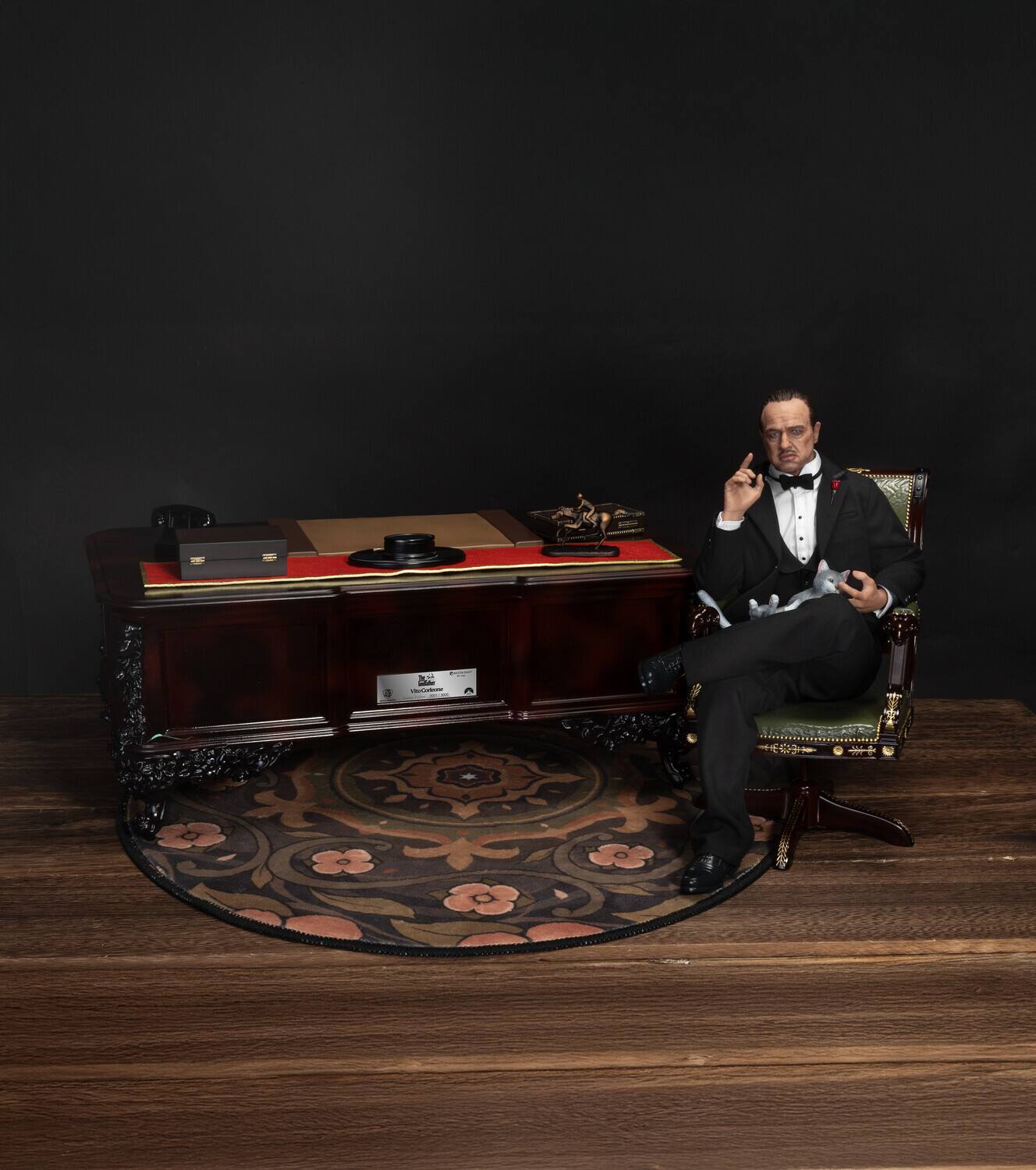 Alt View 3. Beast - Beast Kingdom - The Godfather - Master Craft - Vito Corleone Statue   - COLLECTIBLES - Multicolor.