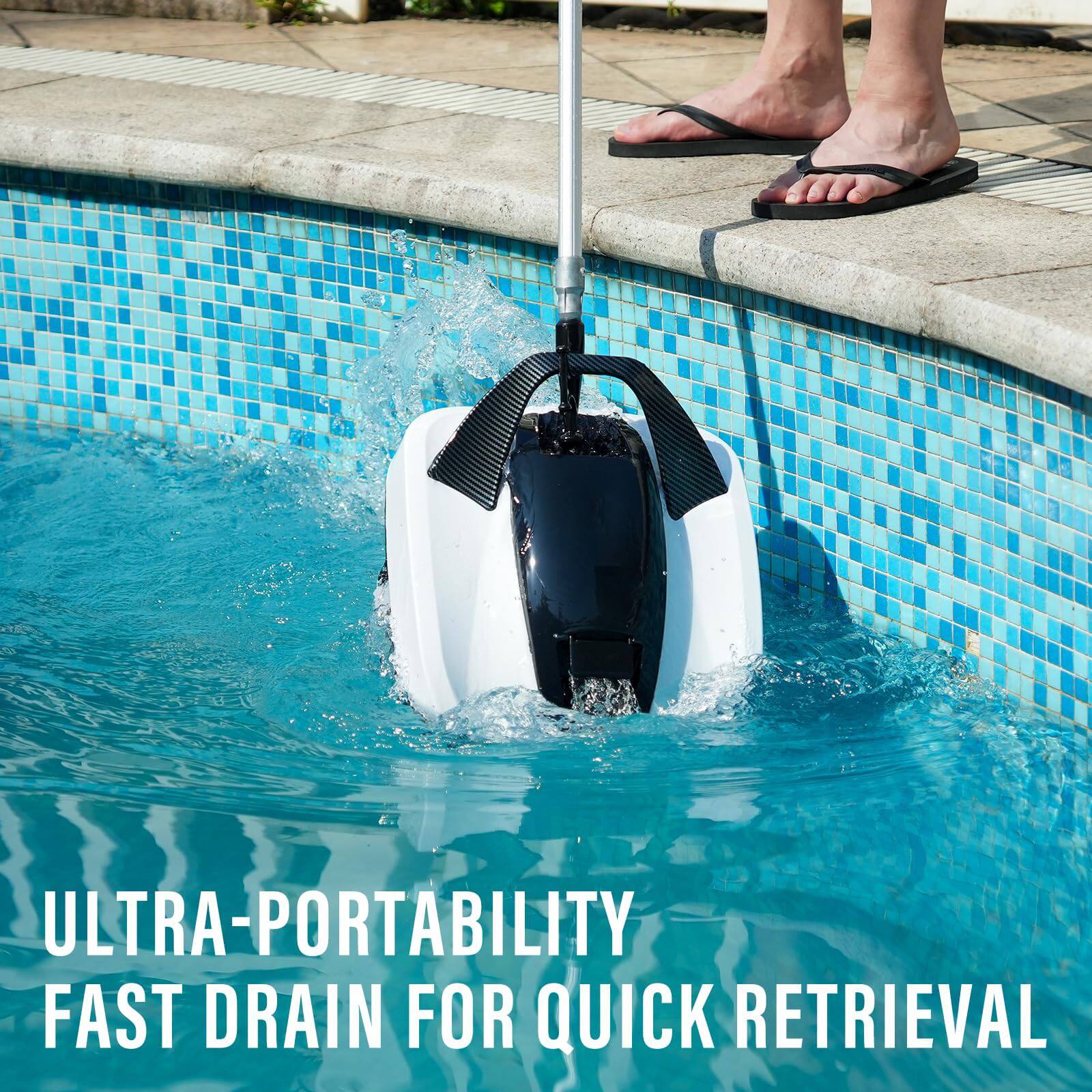 ULTRA-PORTABILITY  
FAST DRAIN FOR QUICK RETRIEVAL