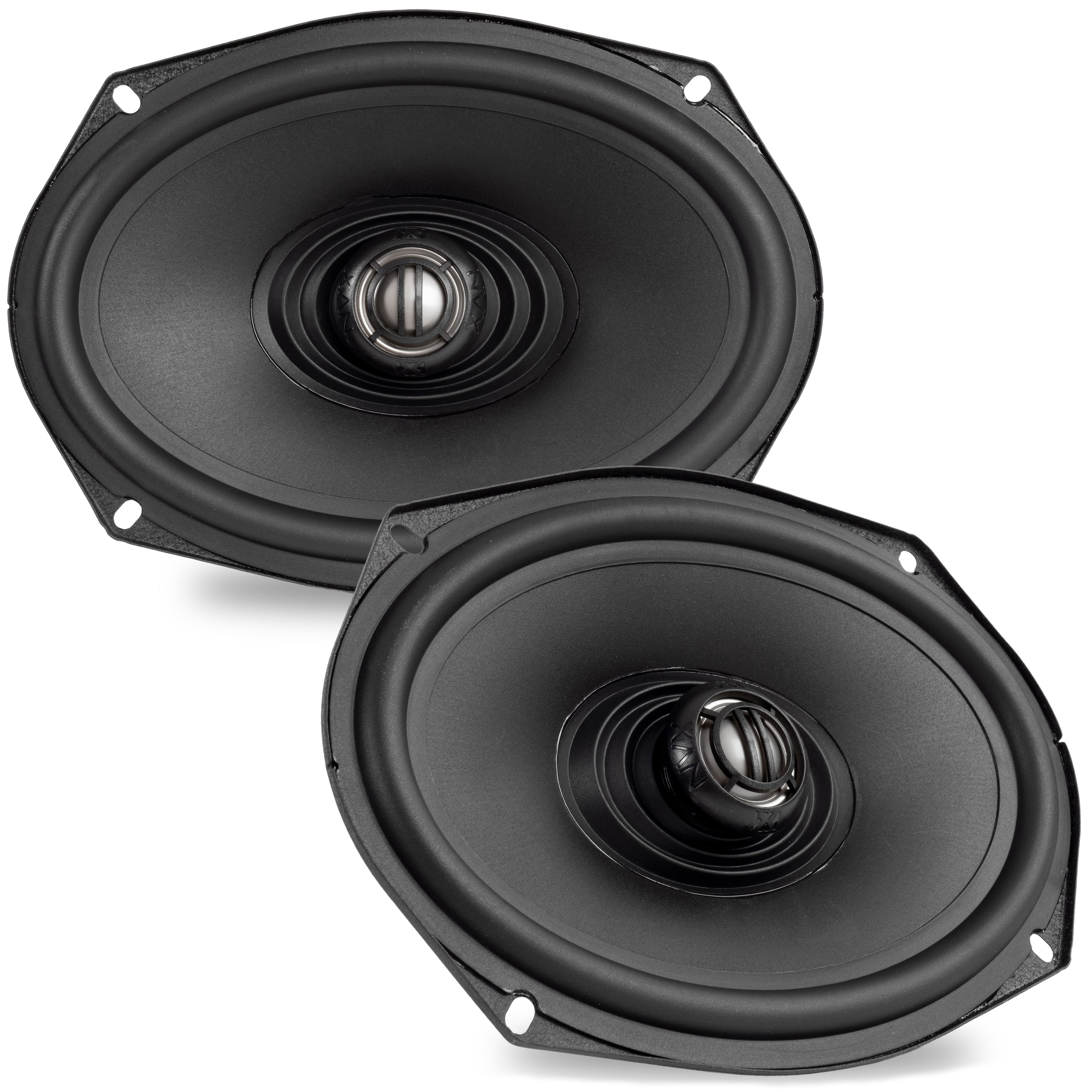 NVX - XFHD69L 400W RMS 6x9in XF-Series 2-Ohm Saddlebag Lid Speakers for Select 1998-up Harley Davidson Motorcycles