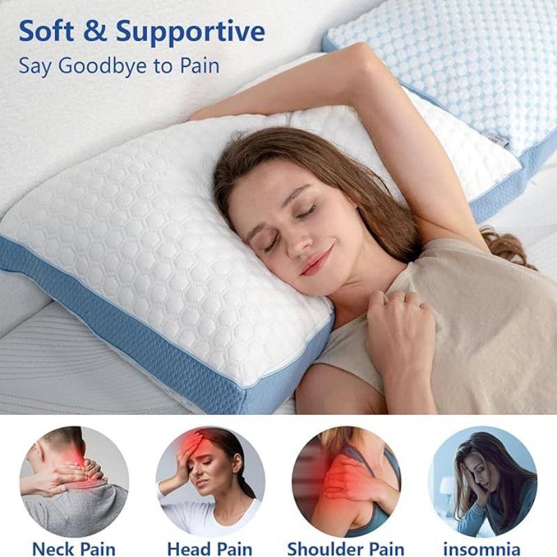 Soft & Supportive
Say Goodbye to Pain

- Neck Pain
- Head Pain
- Shoulder Pain
- Insomnia