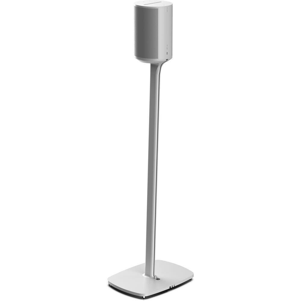 Left. Flexson - FLEXSON Floor Stand for Sonos Era 100 Speaker (White, Single) - "NA".