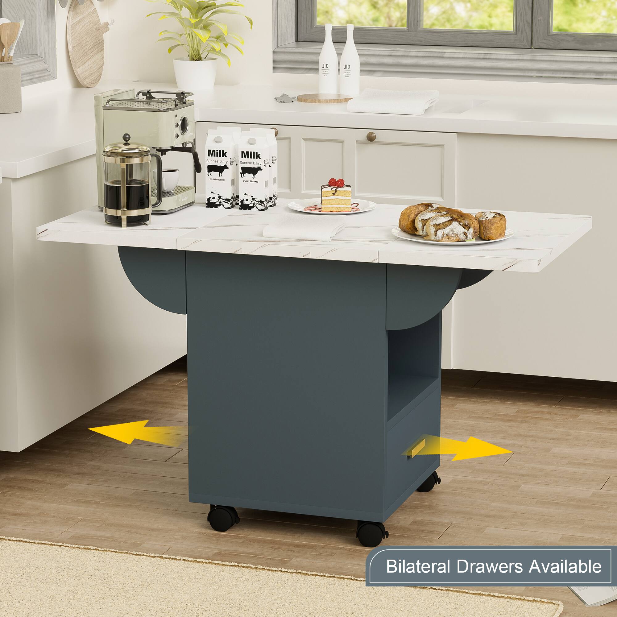 Bilateral Drawers Available
