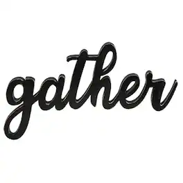 BreeBe - *Hanging Script Gather Sign - Black