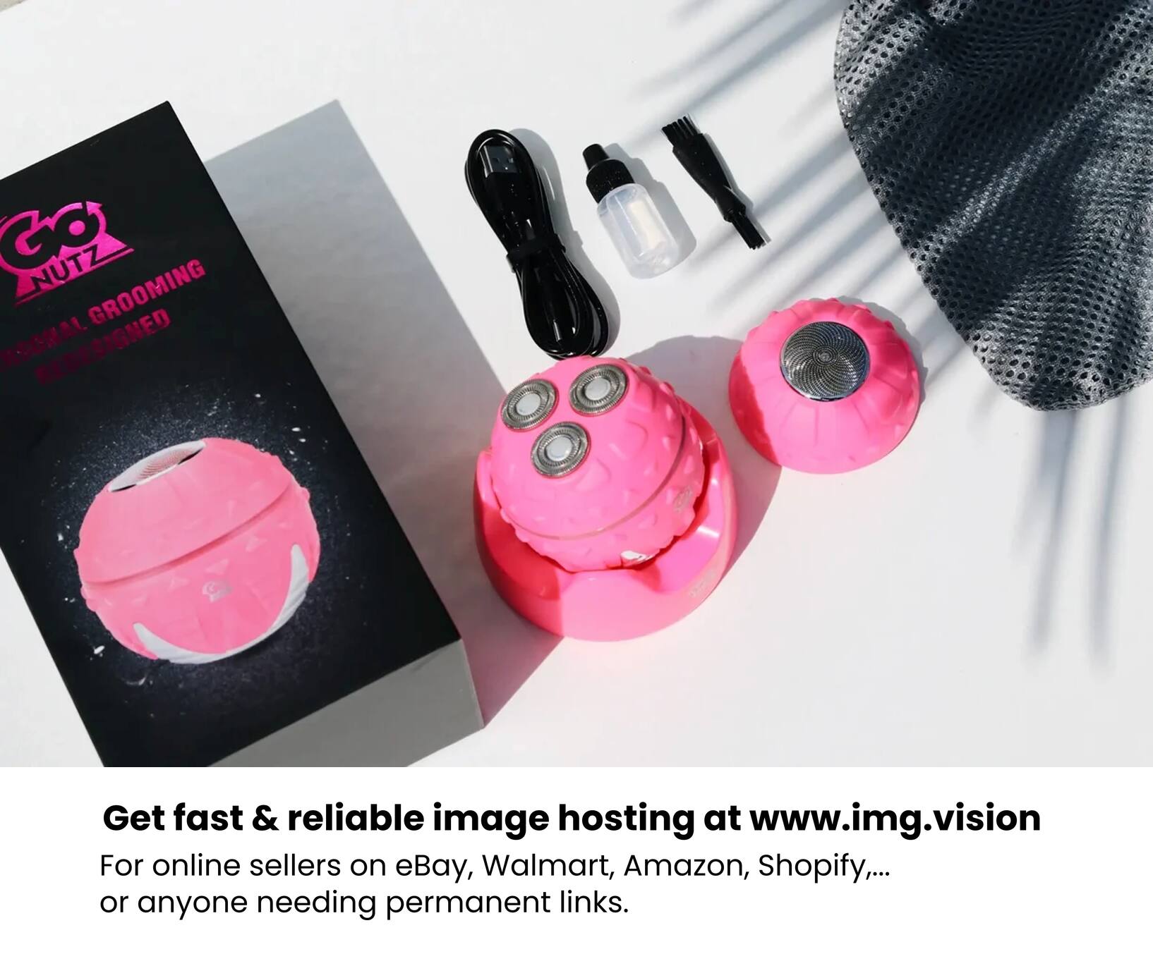 GO NUTZ GROOMING PERSONAL REDESIGNED

Get fast & reliable image hosting at www.img.vision
For online sellers on eBay, Walmart, Amazon, Shopify,... or anyone needing permanent links.