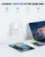 CHARGE 7 DEVICES AT THE SAME TIME: Universal Socket, US Socket, 3 USB-A, 2 USB-C.