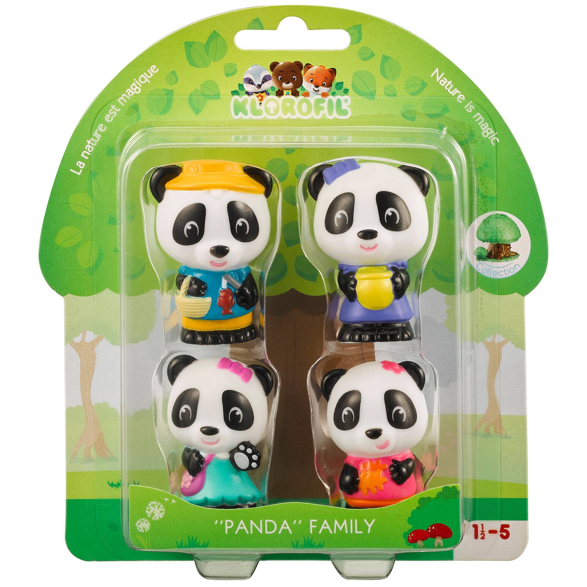 La nature est magique  
KLOROFIL'  
Nature is magic  
Collection  
"PANDA" FAMILY  
1-5