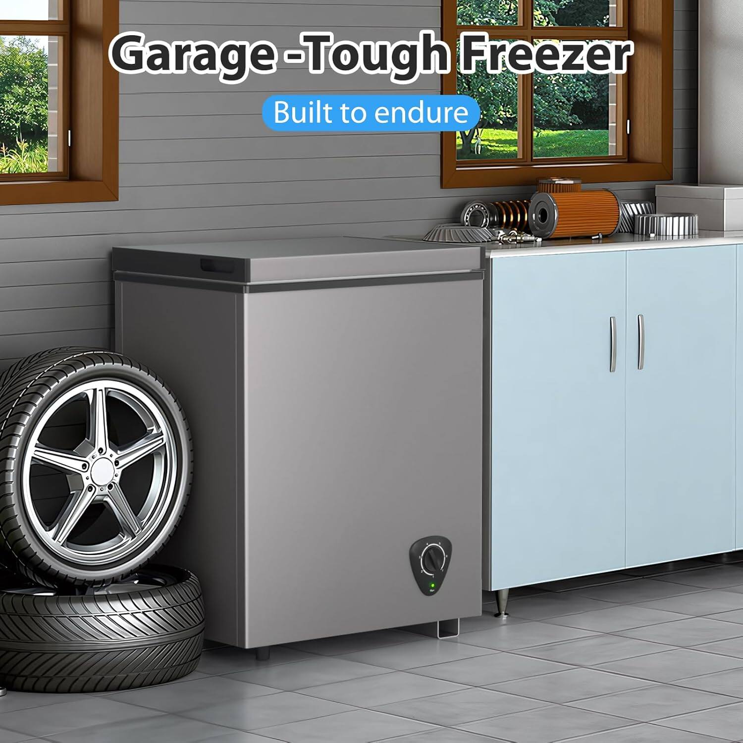 Garage-Tough Freezer  
Built to endure