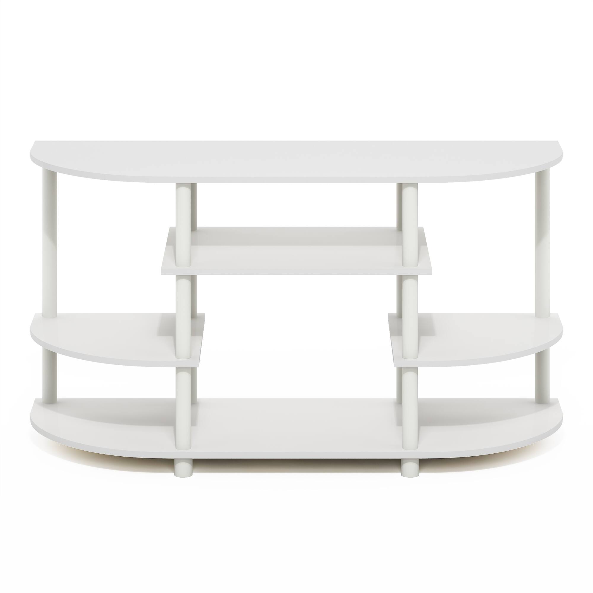 Alt View 2. Furinno - JAYA Simple Design Corner TV Stand - White/White.