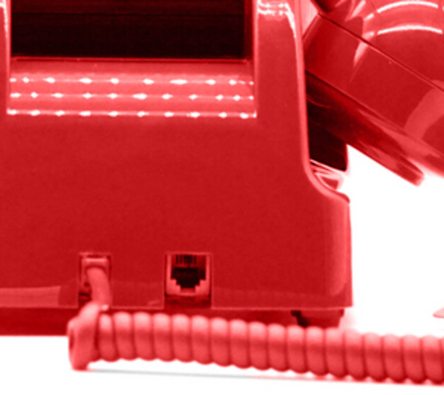 Alt View 2. PopMarket - GPO Retro GPO746PBRD 746 Desktop Push Button Telephone - Red   - MISC ACCESSORY - Red.