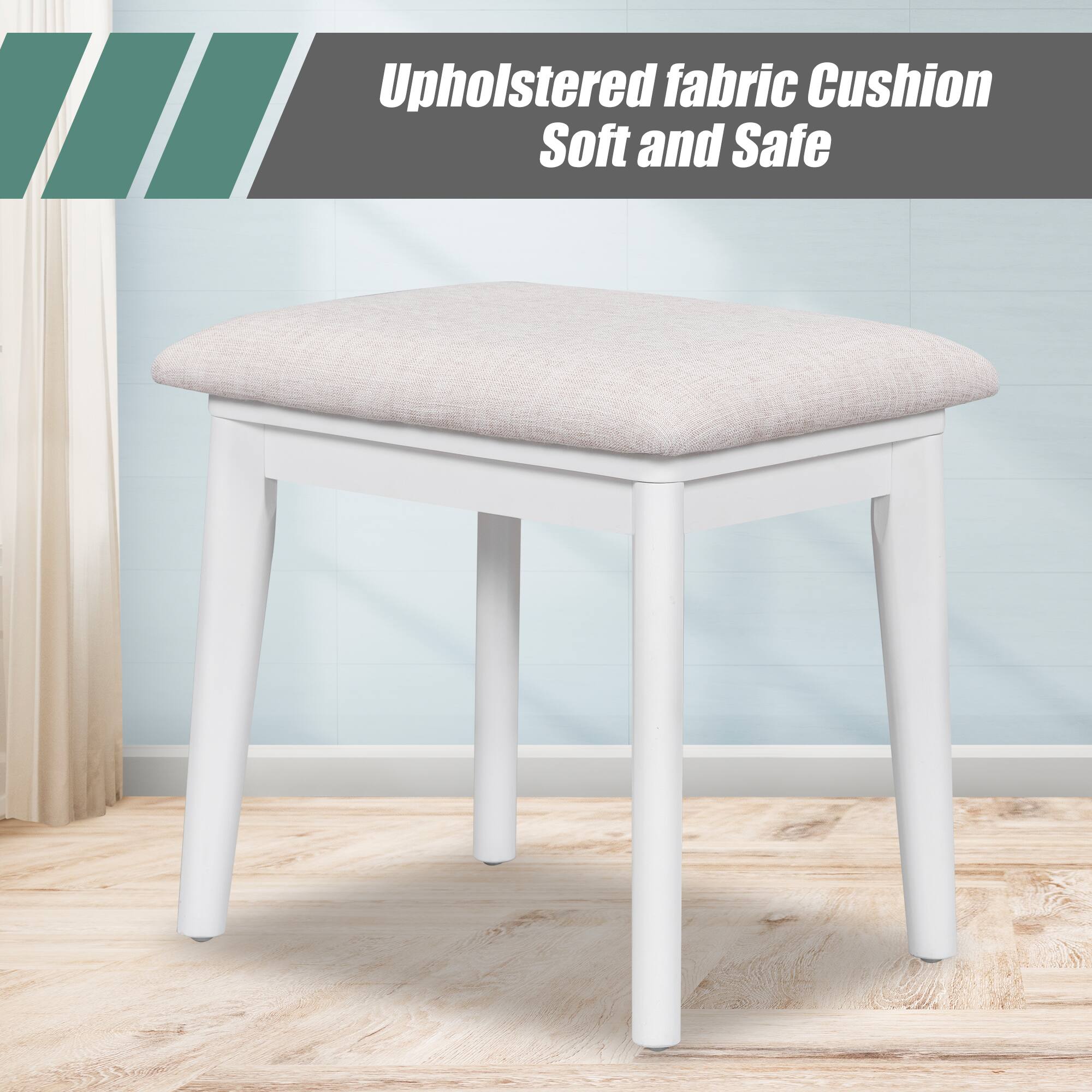 Upholstered fabric Cushion  
Soft and Safe