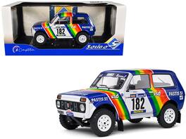 Solido - Lada Niva #182 Jean-Pierre Jabouille - Michel Sardou "Paris–Dakar Rally" (1984) "Competition" Series 1/18 - Multicolor