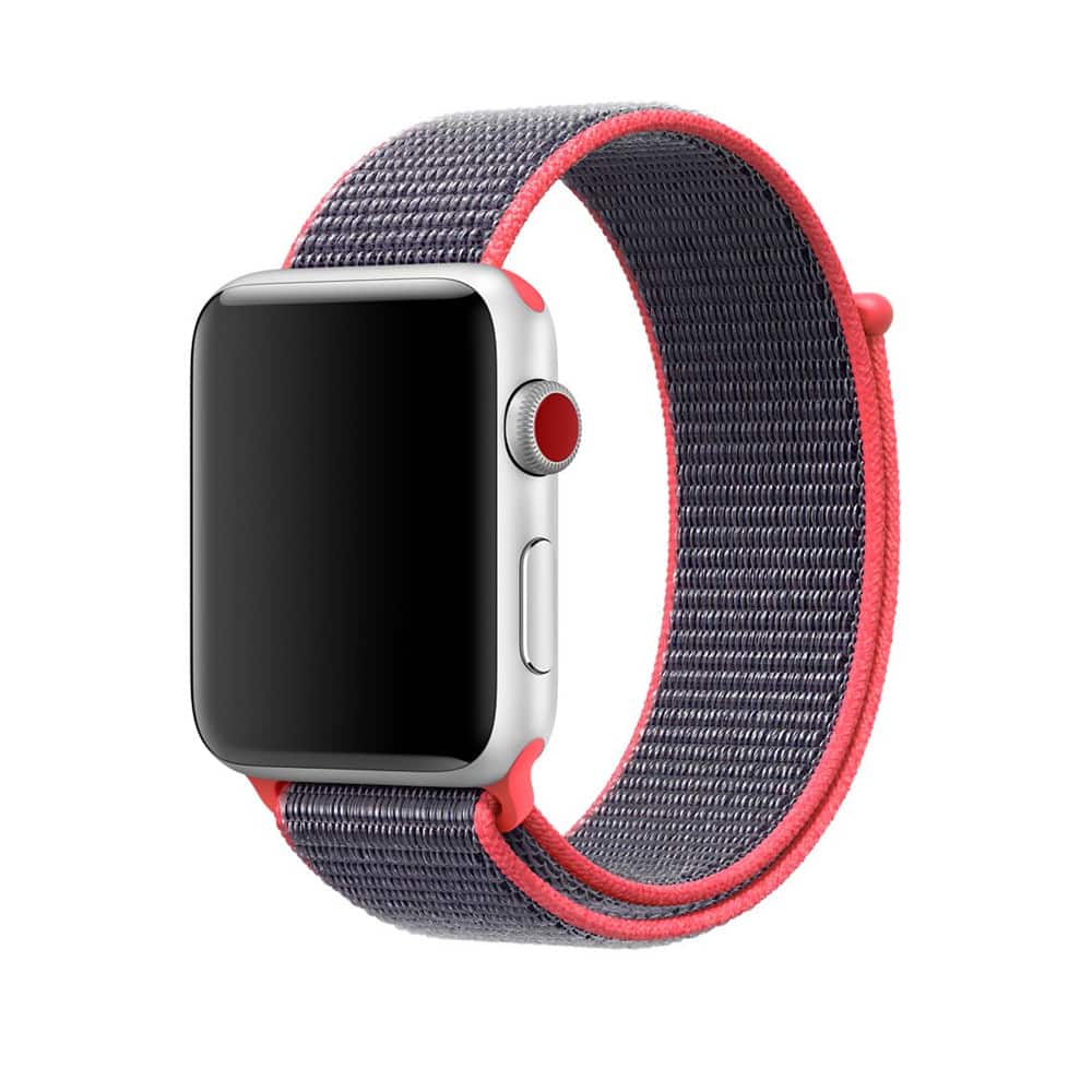StrapsCo - Everyday Comfort Nylon Watch Band For Apple Watch - 44mm/45mm/46mm/49mm - Red & Grey price history on PriceWatchPro