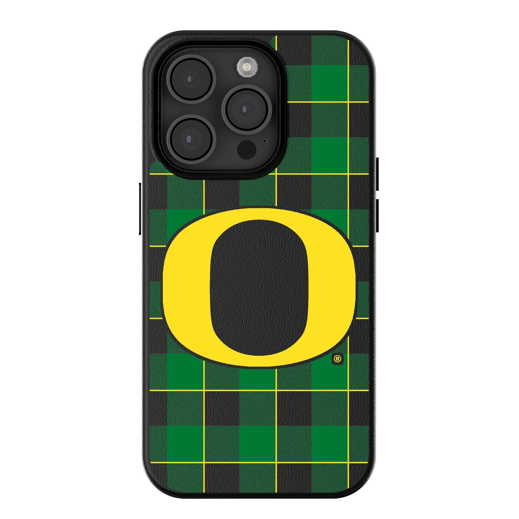 Keyscaper - NCAA - Oregon Ducks Plaid Magnetic Bump iPhone Case - 16 Pro - Black price history on PriceWatchPro