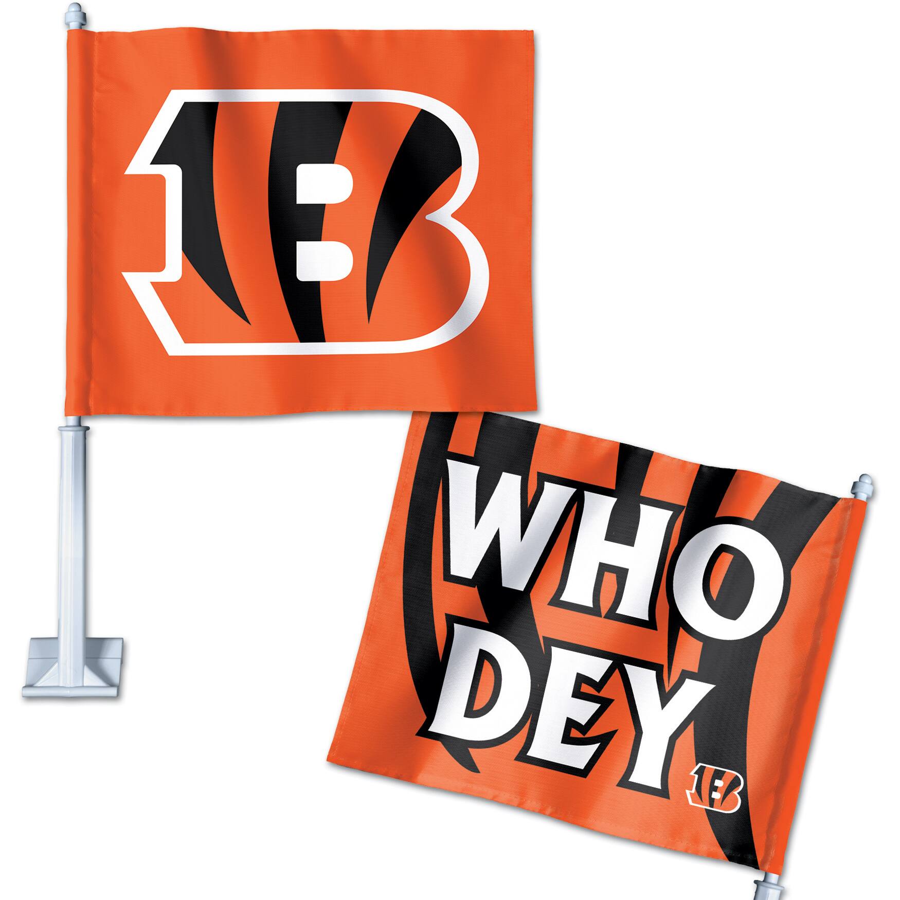 WinCraft - Cincinnati Bengals Double-Sided Slogan Car Flag - Multicolor price history on PriceWatchPro