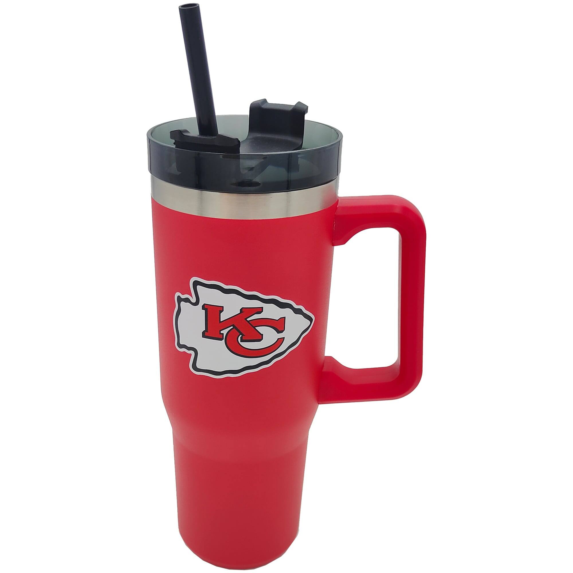 Alt View 1. Pegasus - Kansas City Chiefs 60" x 70" Logo Blanket and 30oz Stainless Steel Tumbler Combo - Multicolor.