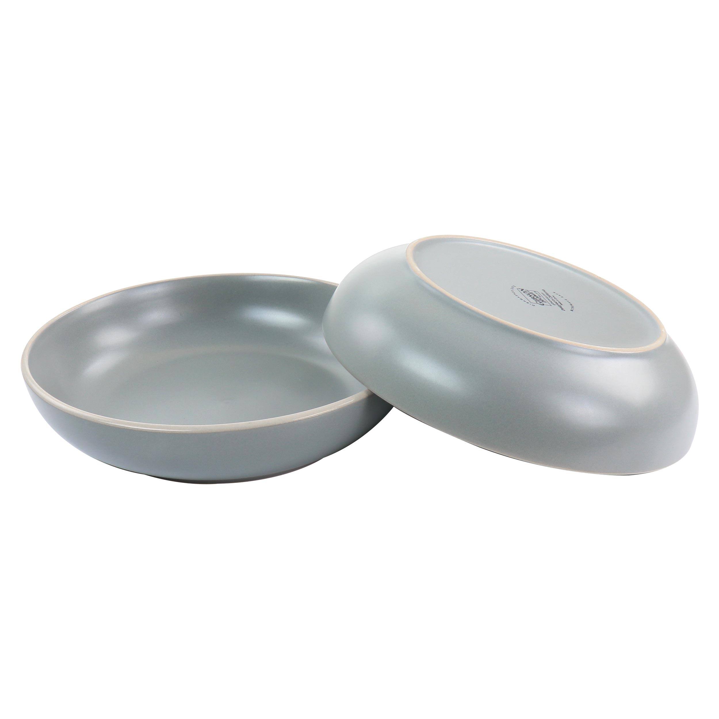 Alt View 3. Gibson - Gibson Home Rockaway 2 Piece Dinner Bowl Set - Gray.