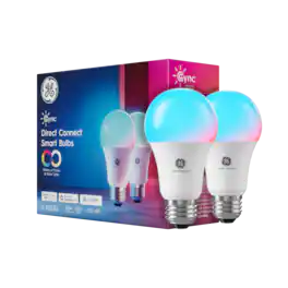 Cync - A19 LED Light Bulb, Matter Compatible, Color Changing, 2pk - Full Color