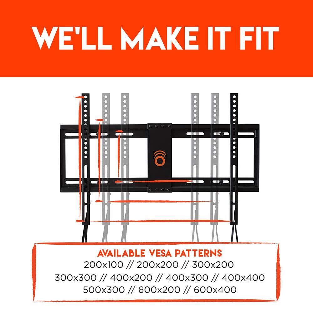 WE'LL MAKE IT FIT
AVAILABLE VESA PATTERNS
200x100 // 200x200 // 300x200 // 300x300 // 400x200 // 400x300 // 400x400 // 500x300 // 600x200 // 600x400
