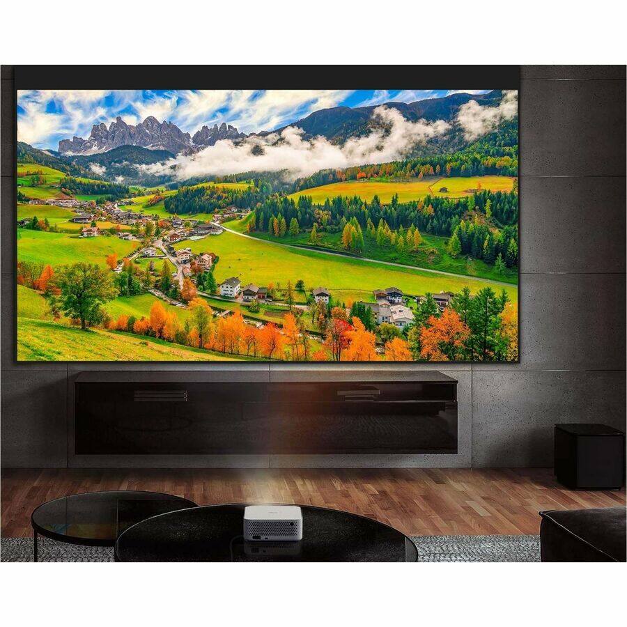 Alt View 5. Optoma - Optoma ML1080ST Short Throw DLP Projector - 16:9 - Portable - White - High Dynamic Range (HDR) - Front - 1080p - 30000 - White.