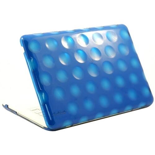 Front Standard. Hard Candy Cases - Bubble Shell Notebook Skin - Blue.