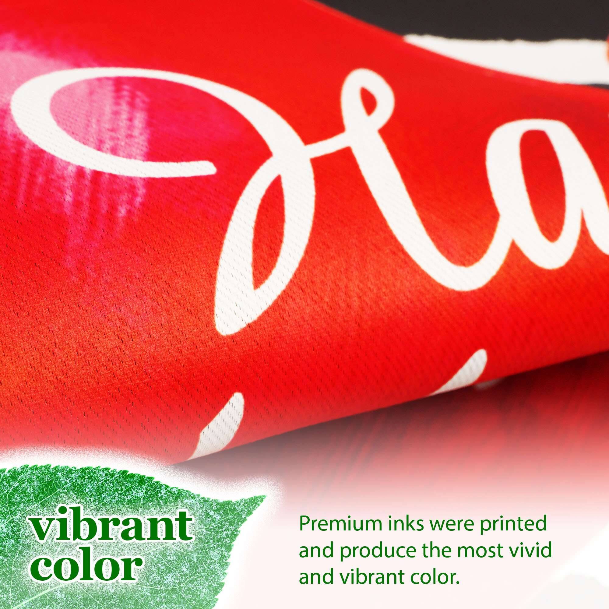 Dio vibrant Premium inks were printed and produce the most vivid and vibrant color.