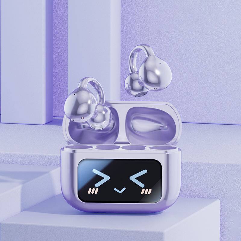 Alt View 8. PRIMEPLUS - M100 Wireless Earbuds – LED Touchscreen Case, Bluetooth 5.4, 40H Playtime, IPX7 Waterproof, Music & Game Mode - Purple.