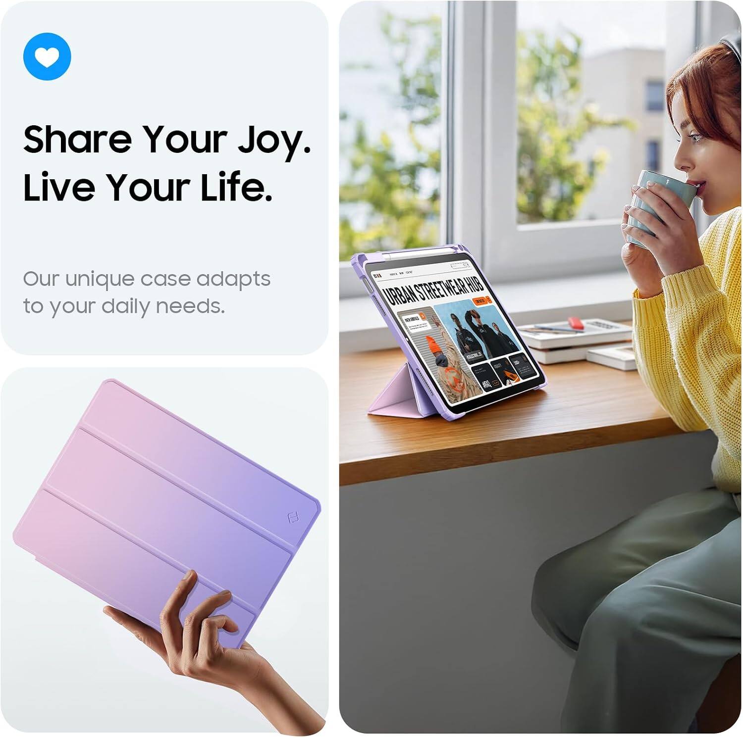 Share Your Joy. Live Your Life.

Our unique case adapts to your daily needs.

BFF STREET HEAR HUB URBAN