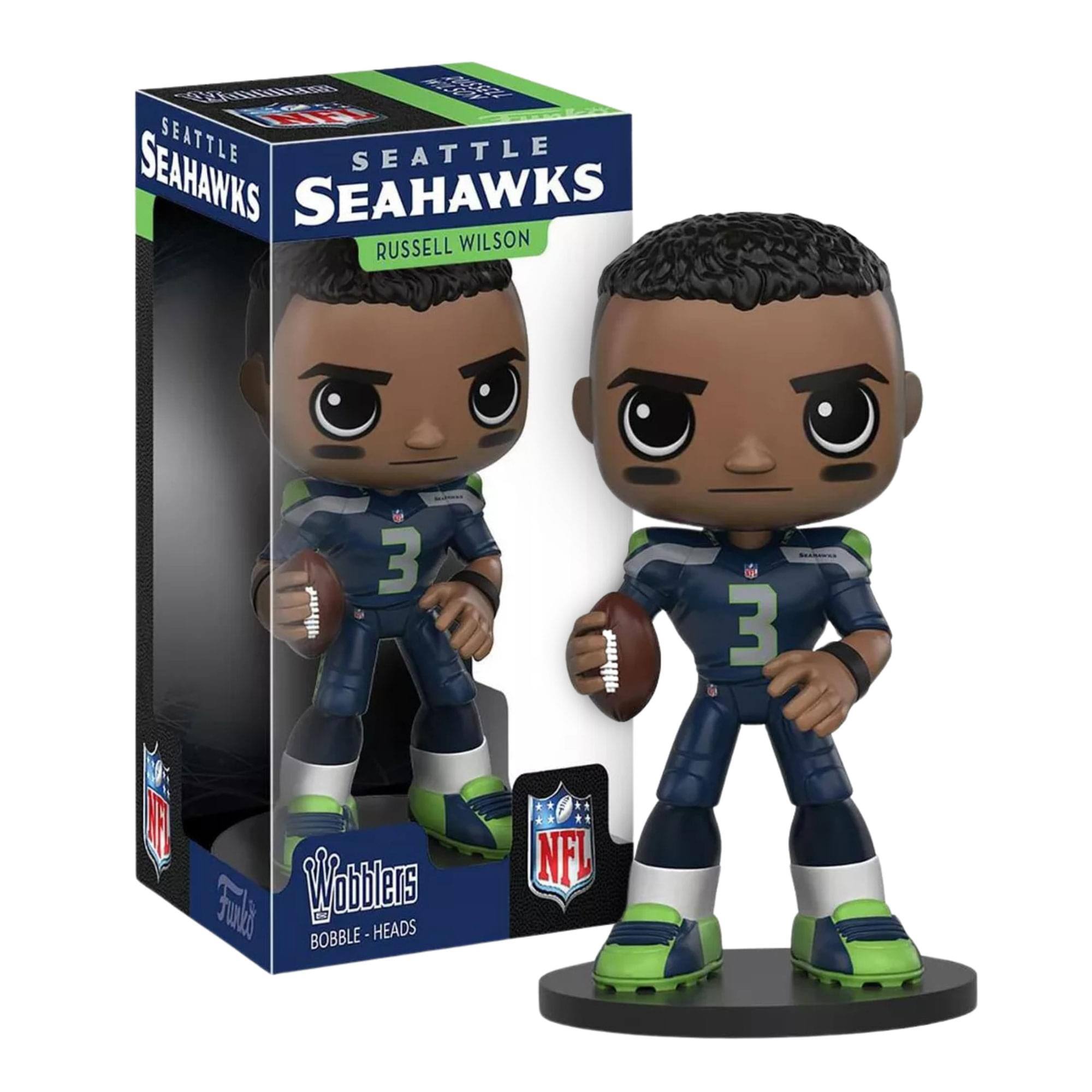 Seattle Seahawks  
Russell Wilson  
3  
NFL  
Wobbles  
Bobble-Heads