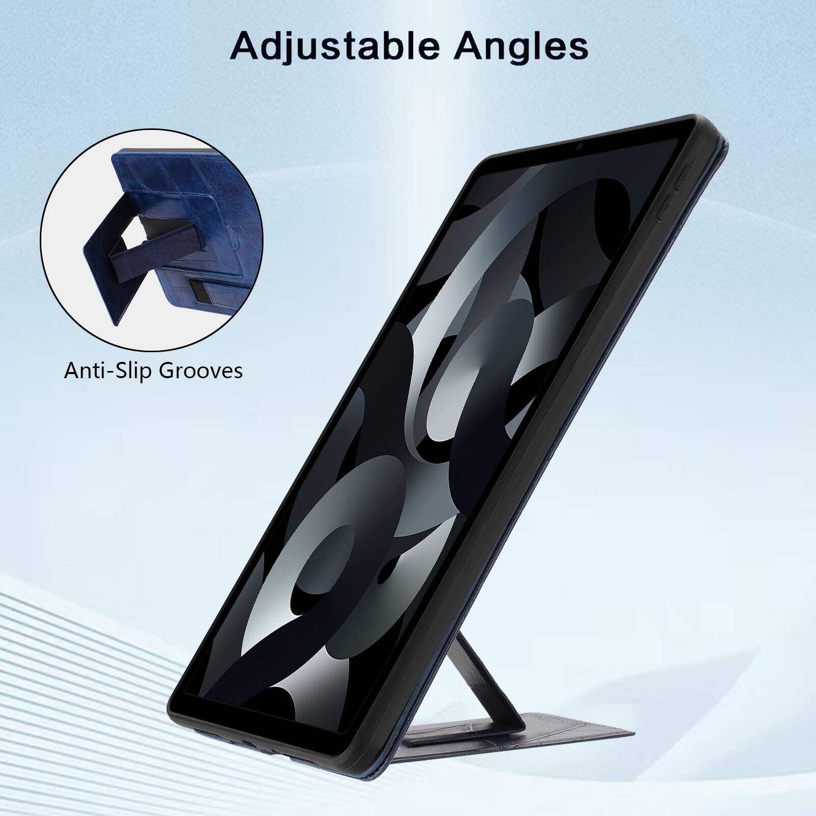 Adjustable Angles  
Anti-Slip Grooves