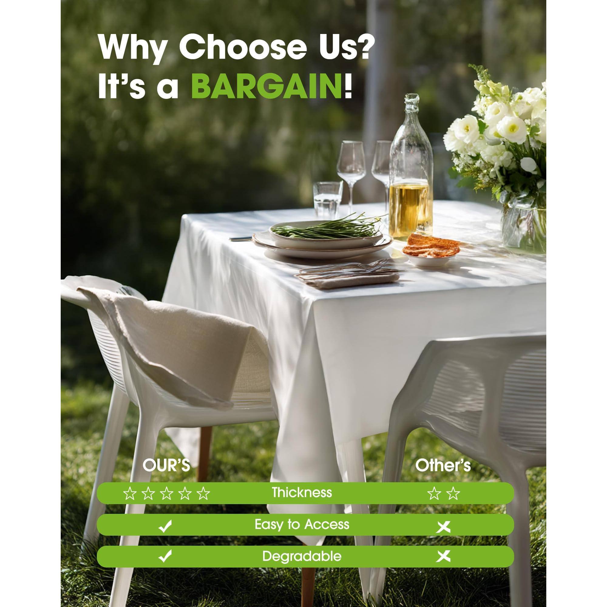 Why Choose Us?  
It's a BARGAIN!

OUR'S  
Thickness: ★★★★★  
Easy to Access: ✔️  
Degradable: ✔️  

Other's  
Thickness: ★☆☆  
Easy to Access: ❌  
Degradable: ❌