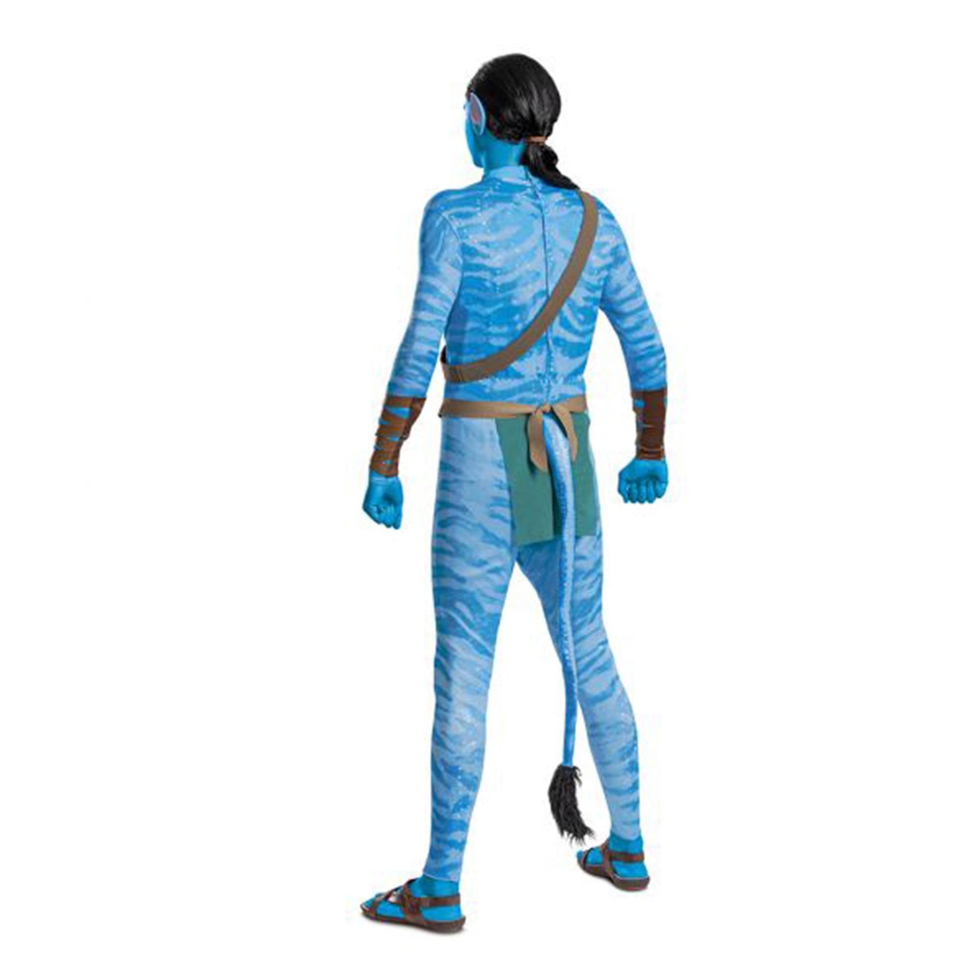 Alt View 10. Disguise - Avatar 2 Jake Sully Reef Look Deluxe Adult Costume | L/XL (42-46) - Blue.