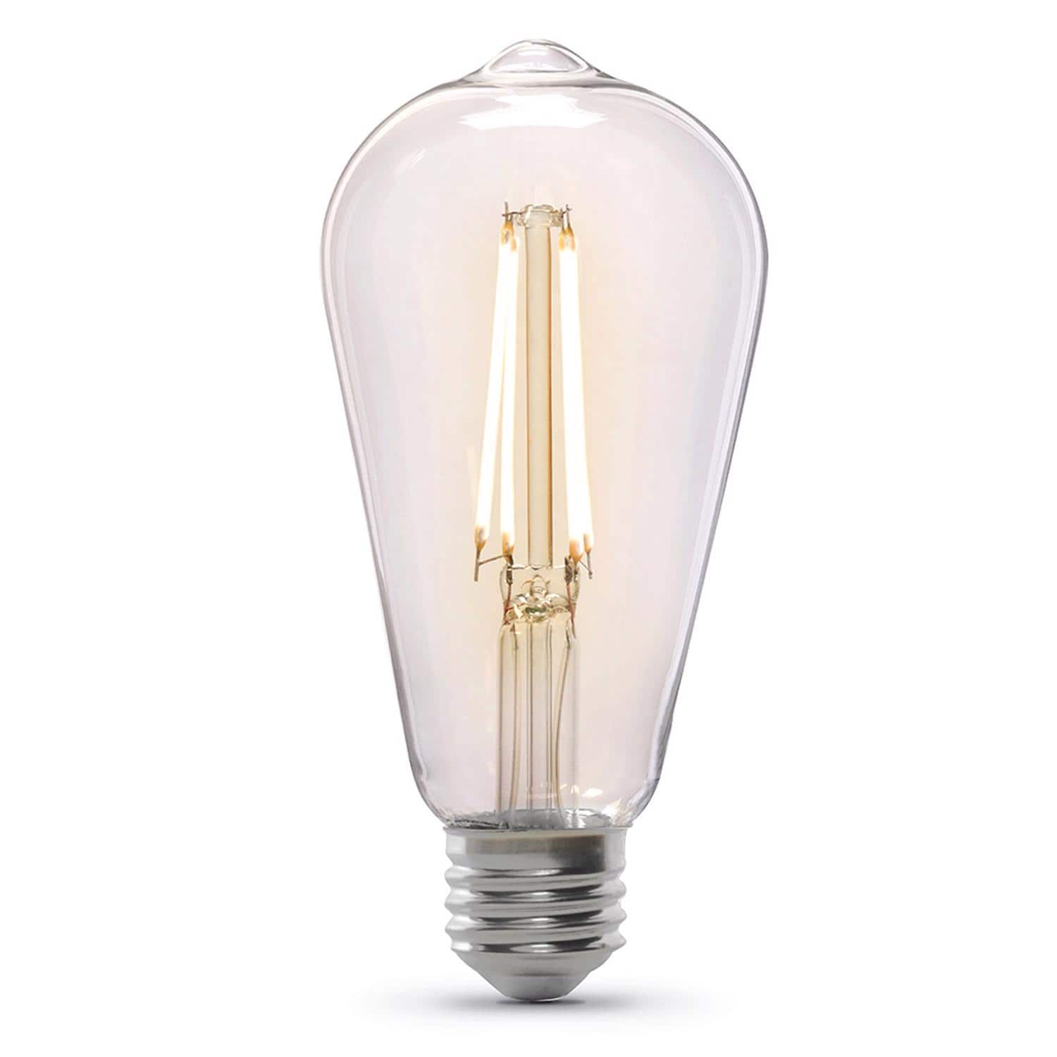 FEIT ELECTRIC - Feit ST19 E26 (Medium) Filament LED Bulb Daylight 60 Watt Equivalence 2 pk