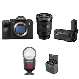 Bundle - Sony - Alpha 1 Mirrorless Camera with FE 16-35mm f/2.8 GM E-Mount Lens, with VG-C4EM Vertical Grip, Flashpoint TTL