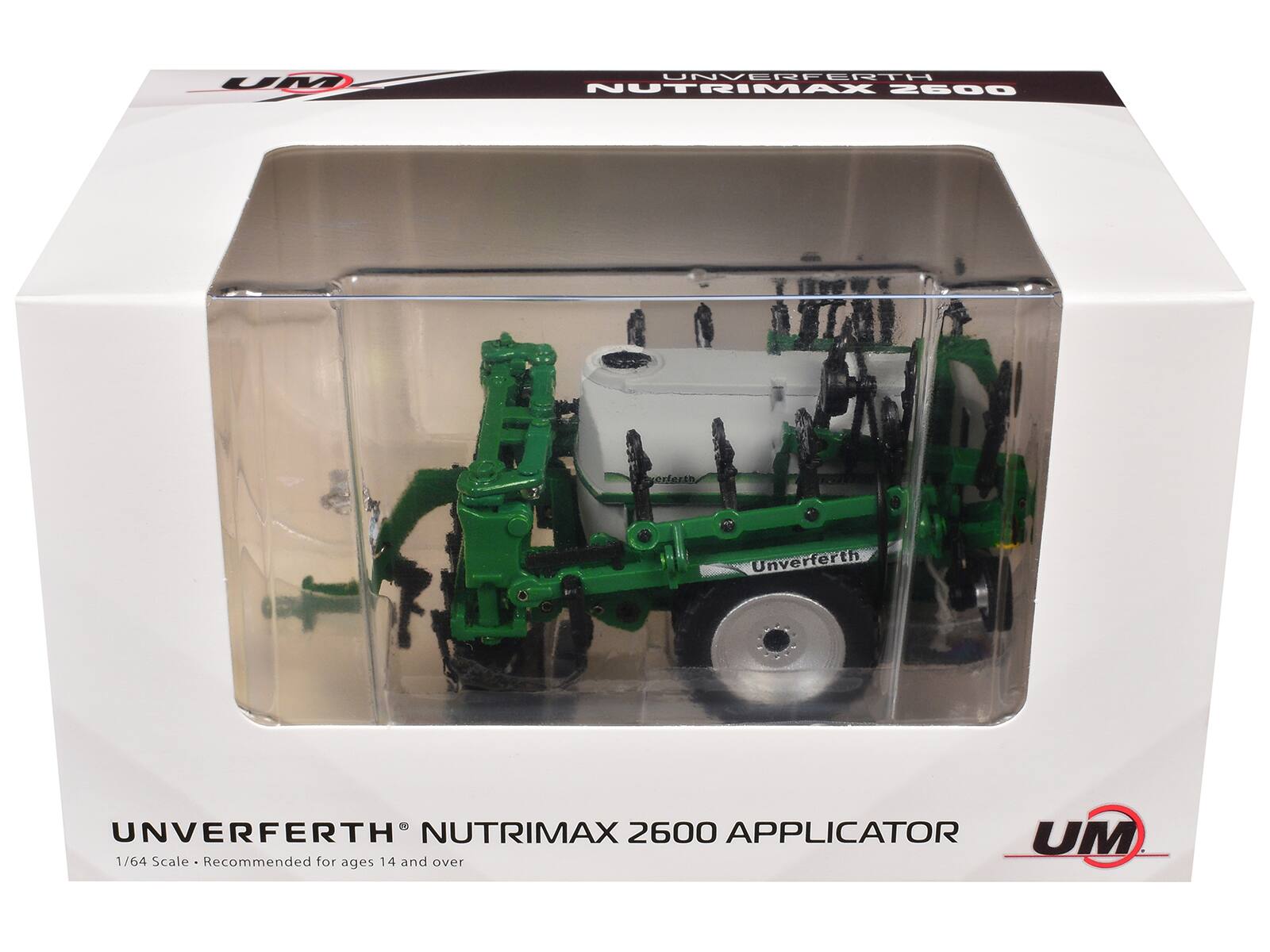 UM  
UNVERFERTH NUTRIMAX 2600  
Unverferth  
UNVERFERTH NUTRIMAX 2600 APPLICATOR UM  
1/64 Scale - Recommended for ages 14 and over