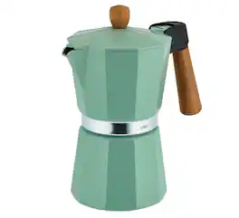 Cilio - Legno Stovetop Espresso Maker, 15-Ounce - Mint
