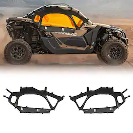 VEVOR - Cab Enclosure Upper Doors, Compatible with Can-Am Maverick X3 2-Seater 2017-2025, Soft Upper Doors - Black