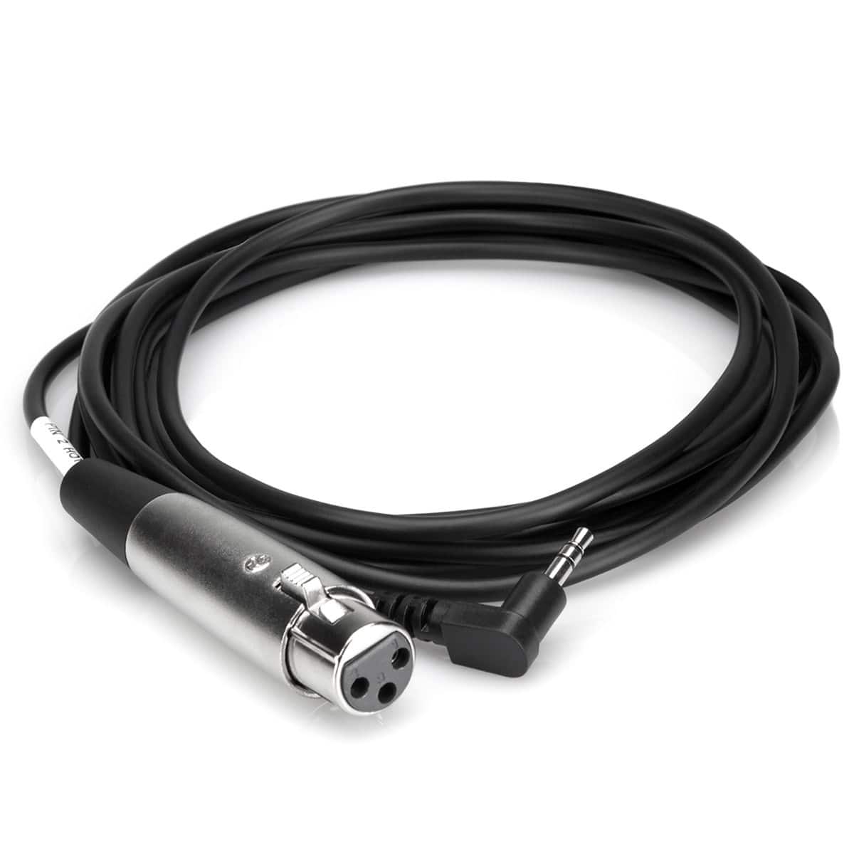 Hosa Technology - Hosa XVM-110F Stereo Mini Angled Male to 3-Pin XLR Female Cable - 10'
