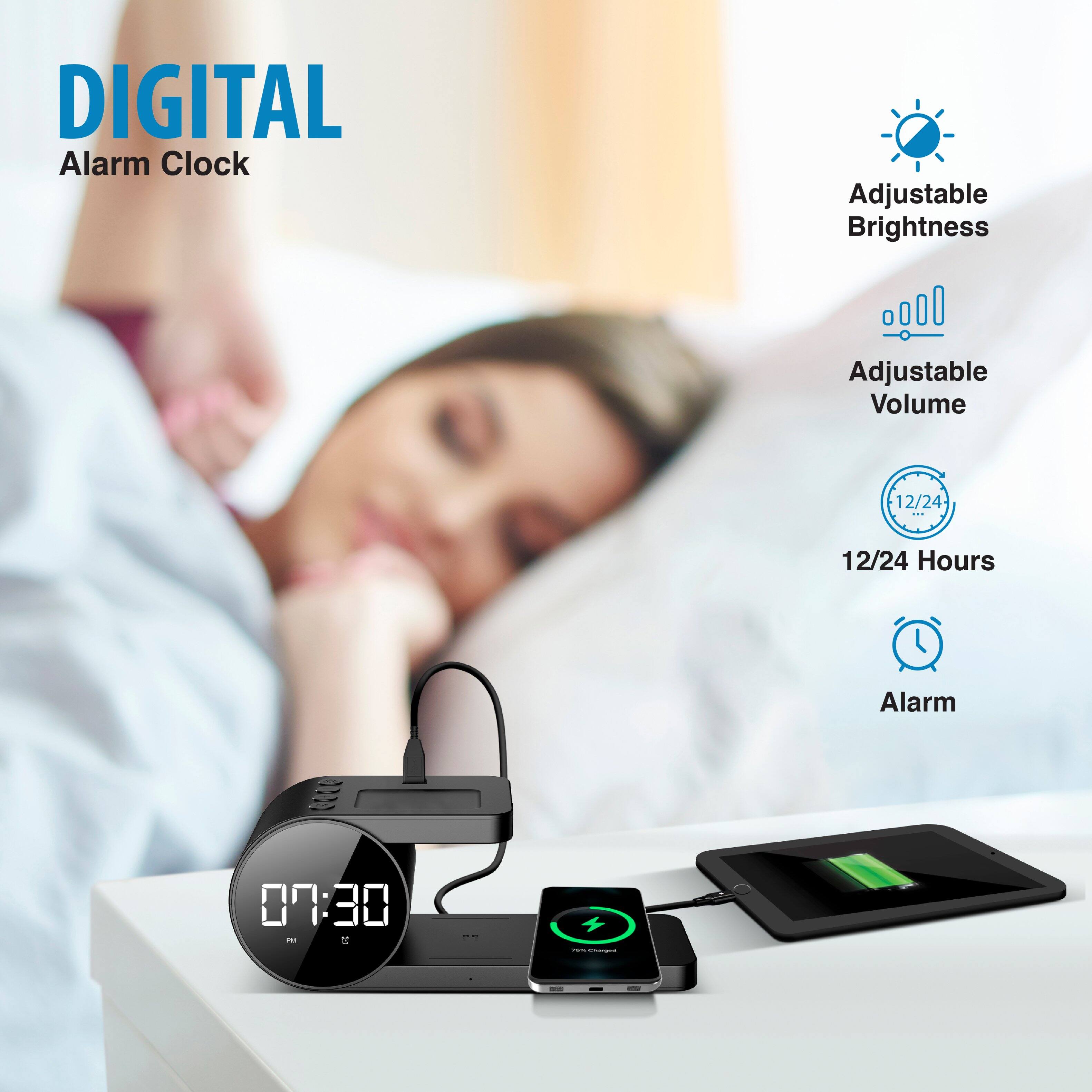 DIGITAL Alarm Clock
Adjustable Brightness
Adjustable Volume
12/24 - 12/24 Hours
Alarm
07:30