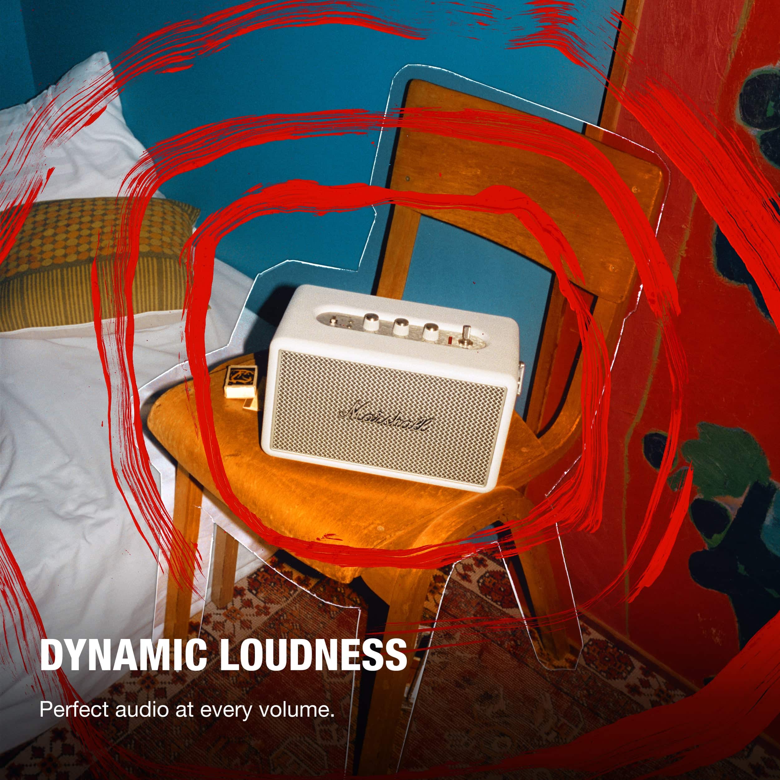 S DYNAMIC LOUDNESS Perfect audio at every volume.