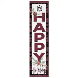 Jardine - Alabama A&M Bulldogs 12'' x 48'' Outdoor Happy Holidays Leaner - White
