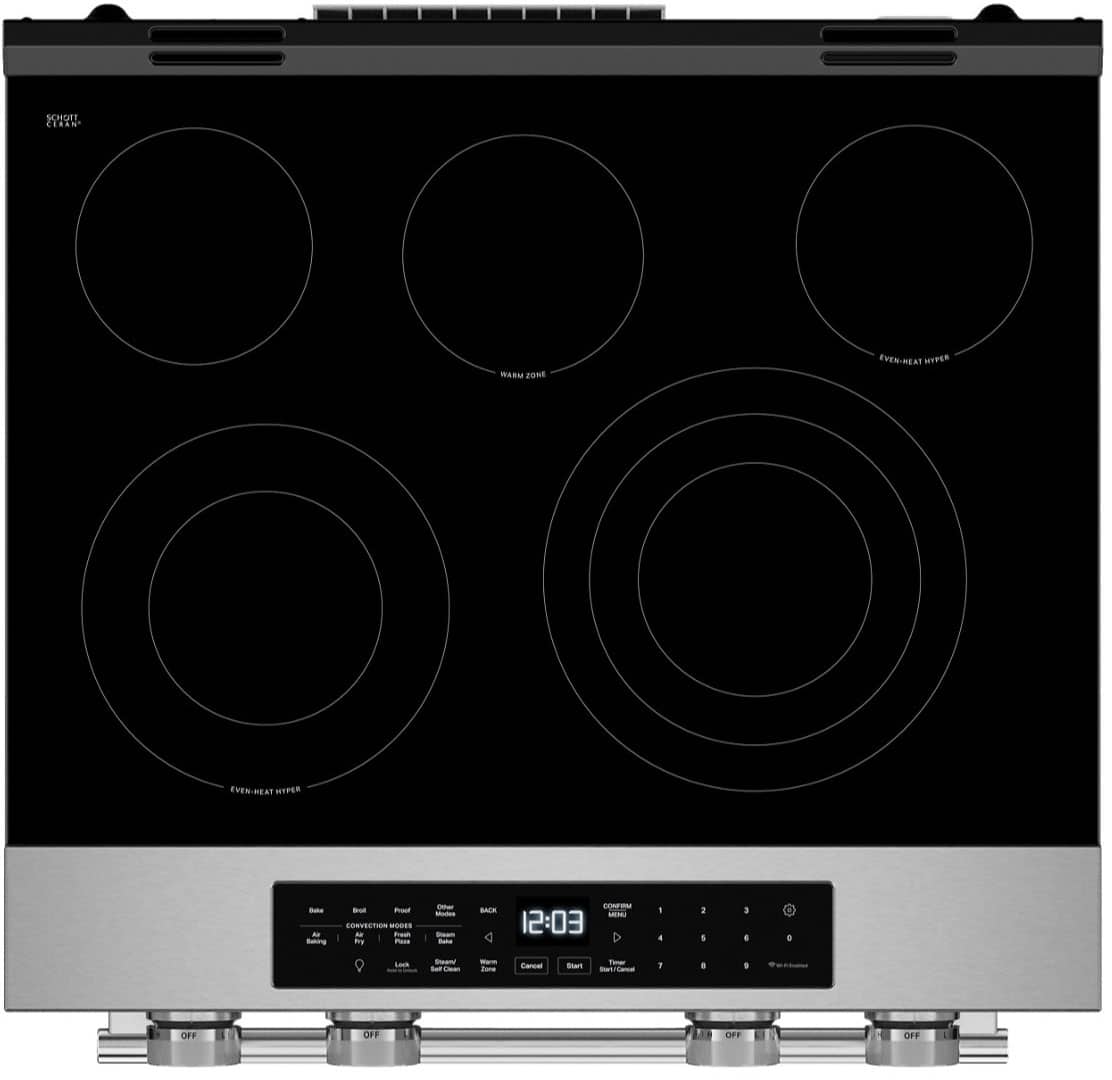 KitchenAid KitchenAid - 5.3 Cu. Ft. Smart Slide-In Electric Range with Two Even-Heat Hyper Elements - Stainless Steel 10