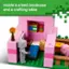 Inside is a bed, bookcase, and a crafting table.