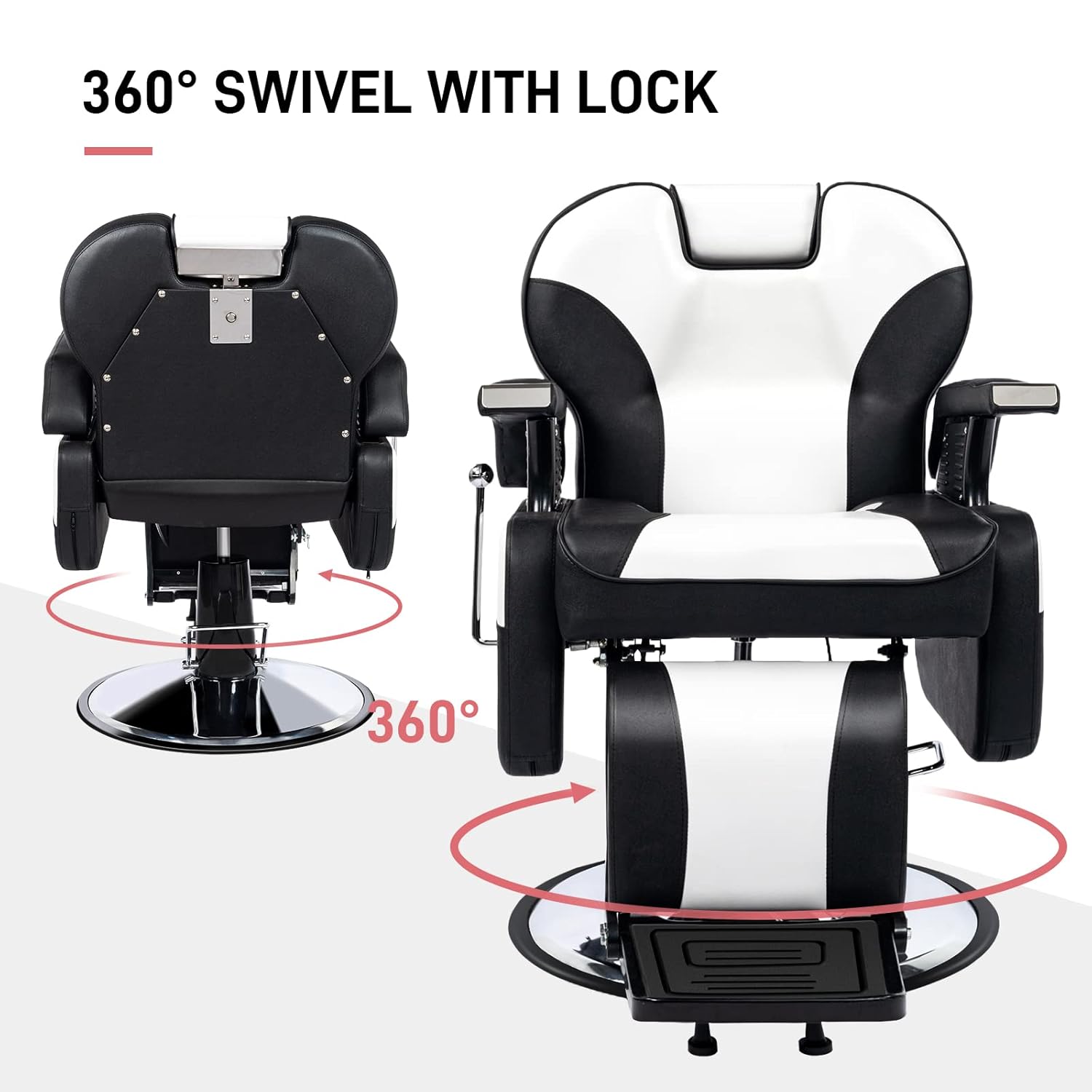 360° SWIVEL WITH LOCK