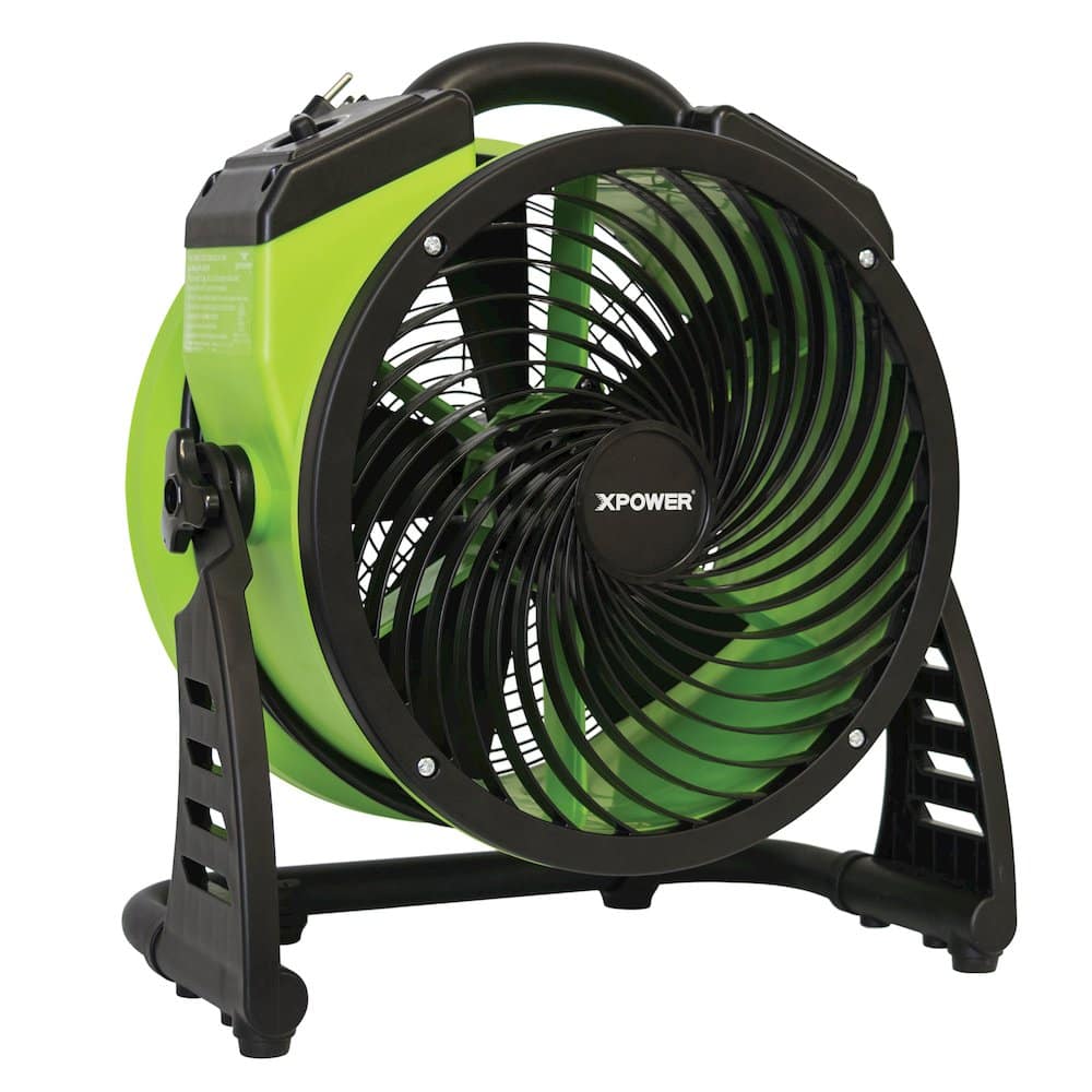Photos - Fan X-Power XPOWER - 1300 CFM 4 Speed Portable 13" Professional Grade Air Circulator Utility  - Green FC-200 