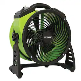 XPOWER - 1300 CFM 4 Speed Portable 13" Professional Grade Air Circulator Utility Fan - Green