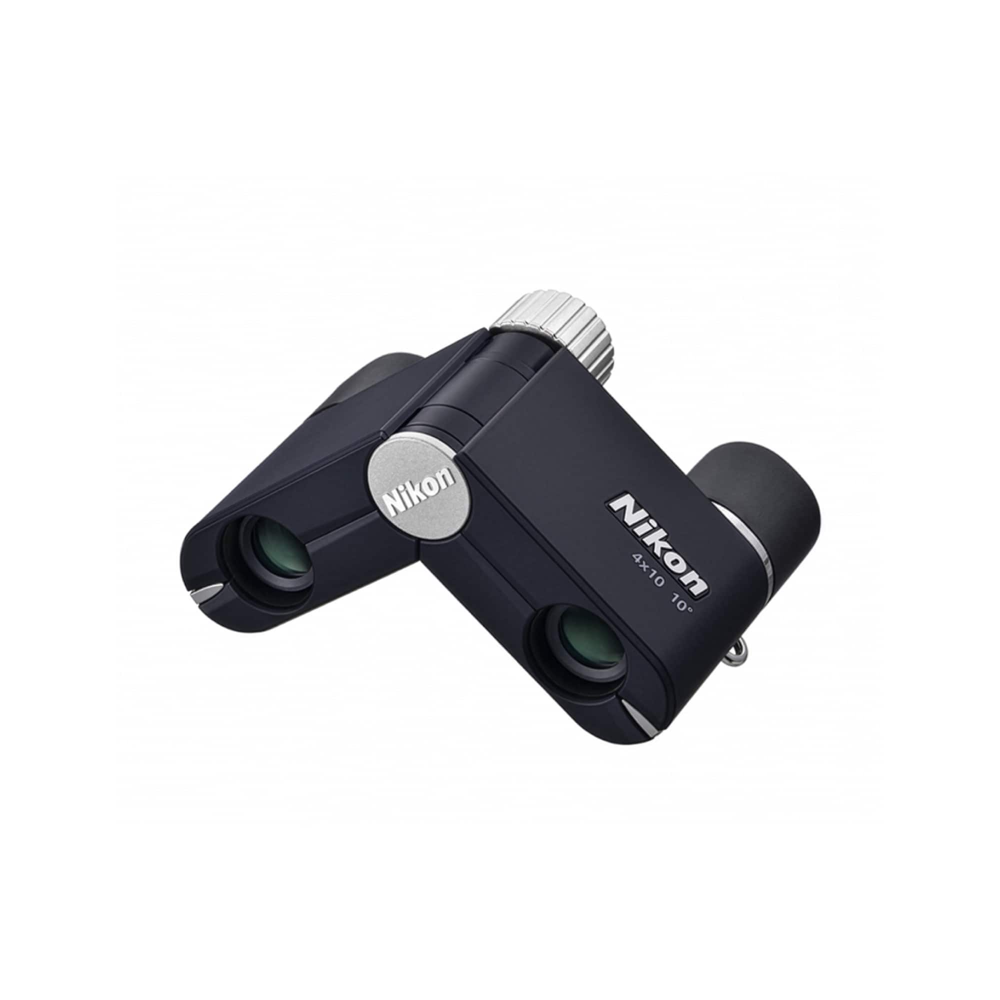 Nikon - 4x10D CF Lightweight Pocket Binoculars with 4x Magnification (Dark Navy)