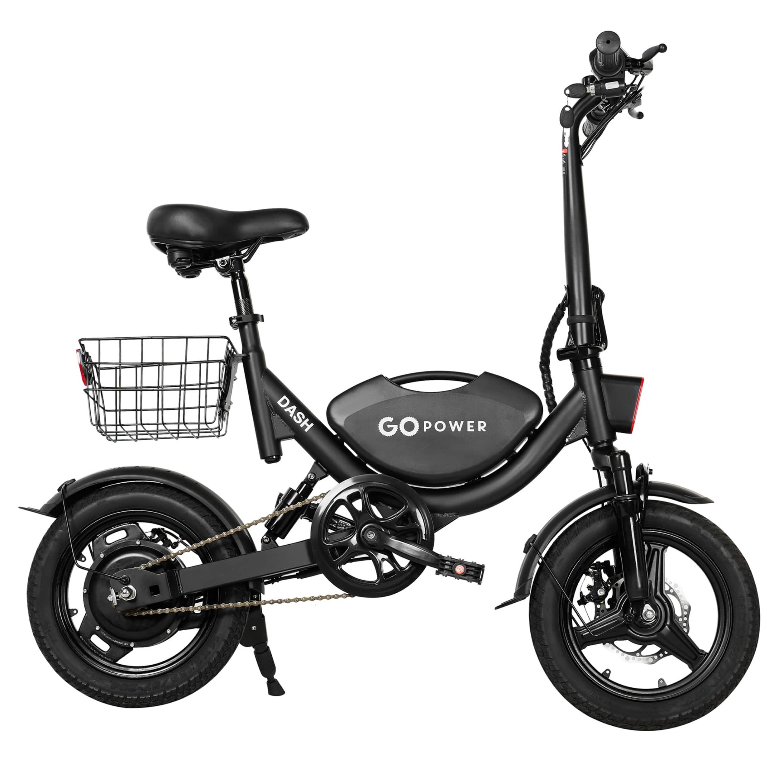 GoPowerBike - GoDash Foldable Mini Electric Bike - One size - Black