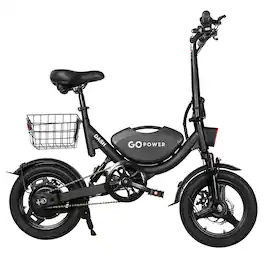GoPowerBike - GoDash Foldable Mini Electric Bike - One size - Black