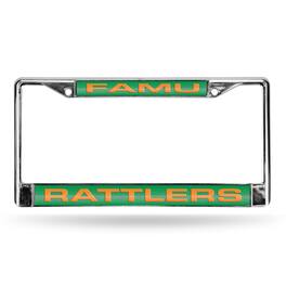 Rico Industries - Florida A&M FAMU Rattlers Chrome Metal License Plate Frame Holder - Multi